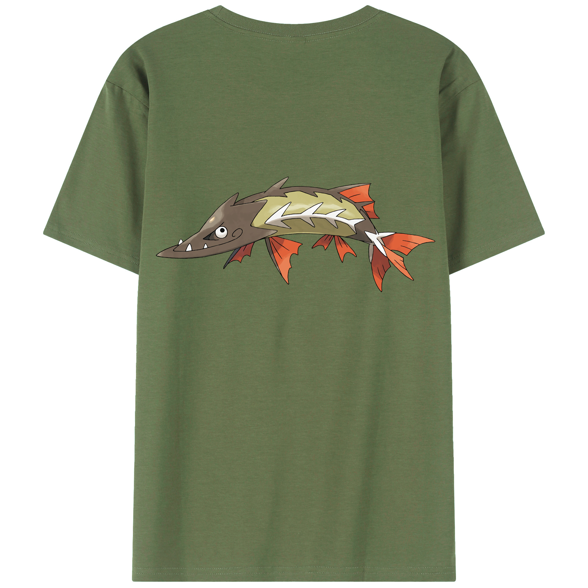 （画像用） ポケットモンスター Pokémon 綿100％ メンズ半袖Tシャツ（バックプリント） 通気性